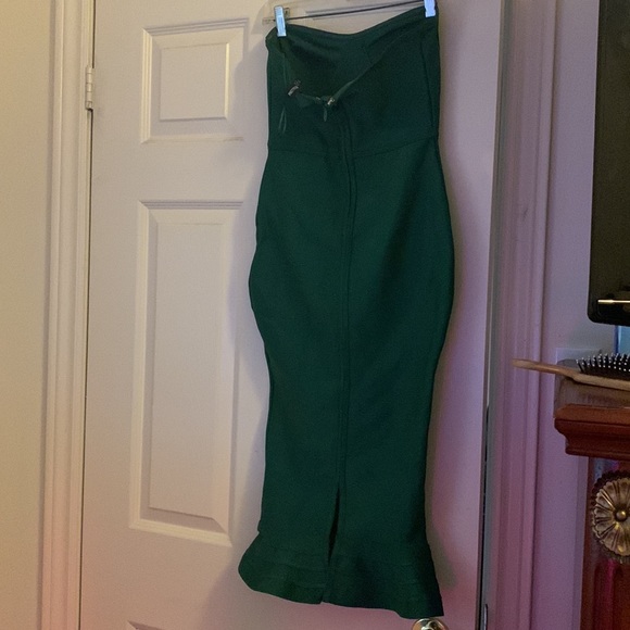 PLT Green bandage frill dress - Picture 5 of 5
